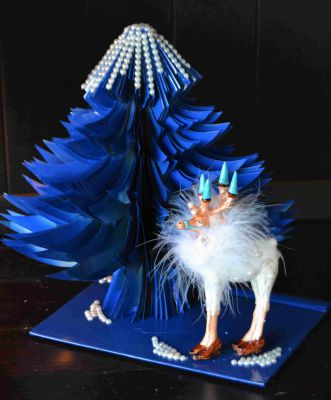 Bucher schneiden Buch falten Weihnachtsbaum